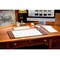 Dacasso Chocolate Brown Leather Desk Pad w/ 2022 Calendar Insert, 25.5 x 17.25 PR-3440 - alternate 3